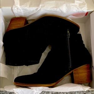 ALDO - Black Suede Ankle Boots